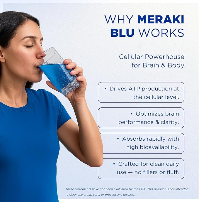 Meraki Methylene Blue – Pharmaceutical Grade Cognitive and Cellular Support – Third-Party Verified Brain Health Dietary Supplement for Humans – 30ml Dropper Bottle