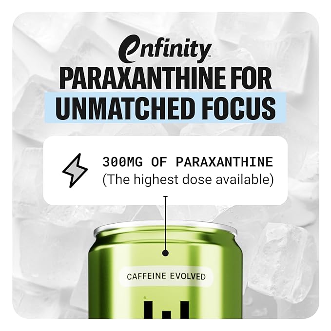 Drink Update Energy Drink with Paraxanthine - Jitter Free, Crash Free, No Overstimulation, No Withdrawal - Caffeine and Sugar Free (Lime, 12 Pack)