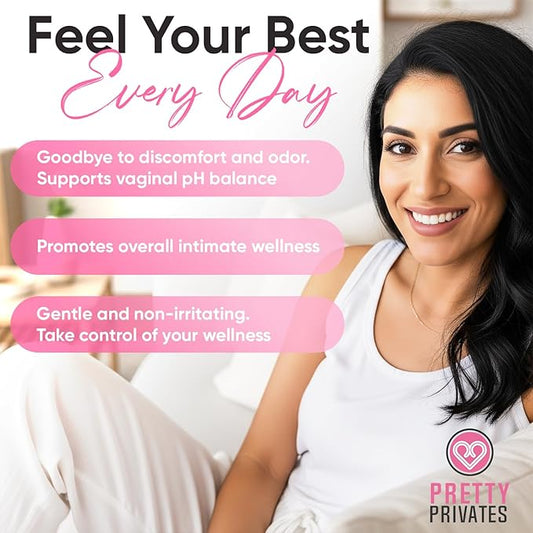 Female Vaginal Probiotics for Women pH Balance with Prebiotics & Lactobacillus Blend – Womens Probiotic for Vaginal Health & BV - pH Vitamins - Healthy Viginal Odor & Flora