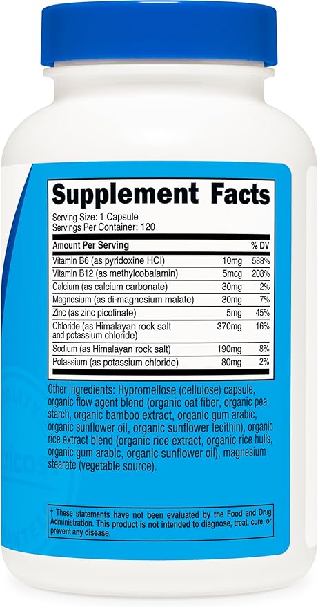 Nutricost Electrolyte Complex Advanced Hydration (120 Capsules) - 8 Hydrating Electrolytes & Vitamins, Gluten Free, Non-GMO, Vegetarian