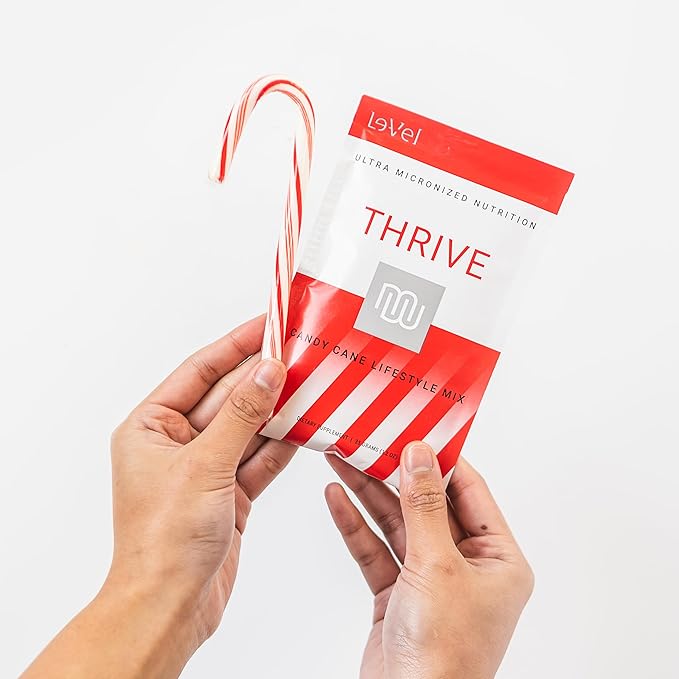 Thrive Protein Shake | 16 Packets (35g Each) | Gluten-Free, Pea Protein Blend, Probiotics, Fiber & Digestive Enzymes | Supports Lean Muscle (16 Packtes (Single Servings), Candy Cane)