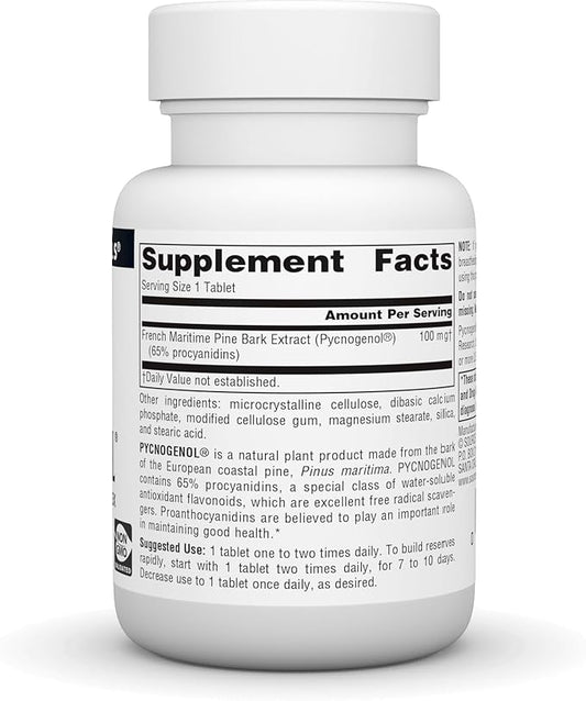 Source Naturals Pycnogenol 100 mg Proanthocyanidin Complex - 60 Tablets