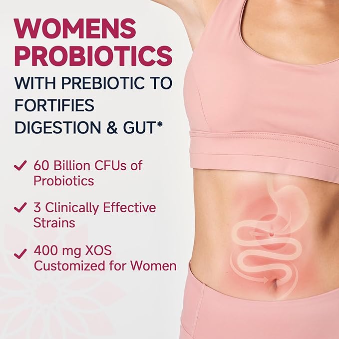 DRFOSTER Vaginal Probiotics for Women pH Balance with Prebiotics & Cranberry - Womens Probiotic Feminine Care Promote Healthy Vaginal Odor & Vaginal Flora, Support Gut Health & UTI - 90 Vegan Capsules