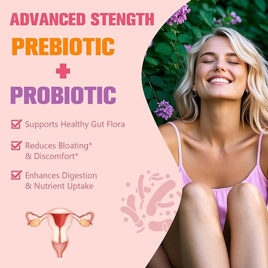 Complete Menopause Supplements for Women, 40-in-1 Hormone Balance for Women Night Sweats Relief*, Hot Flashes, w/Black Cohosh, Probiotics, DIM, Vitex, Dong Quai, Red Clover, 120 Capsules