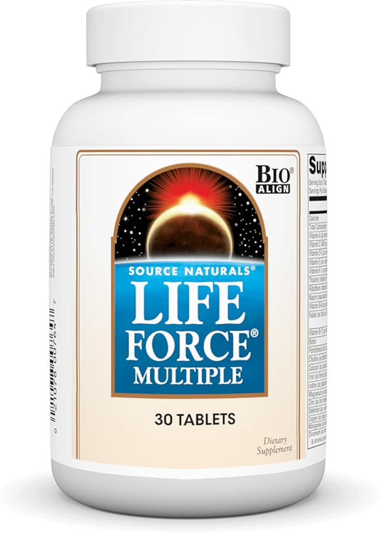 Source Naturals Life Force Multiple Daily Multivitamin High Potency Essential Vitamins, Minerals, Antioxidants & Nutrients - Energy & Immune Boost - 30 Tablets
