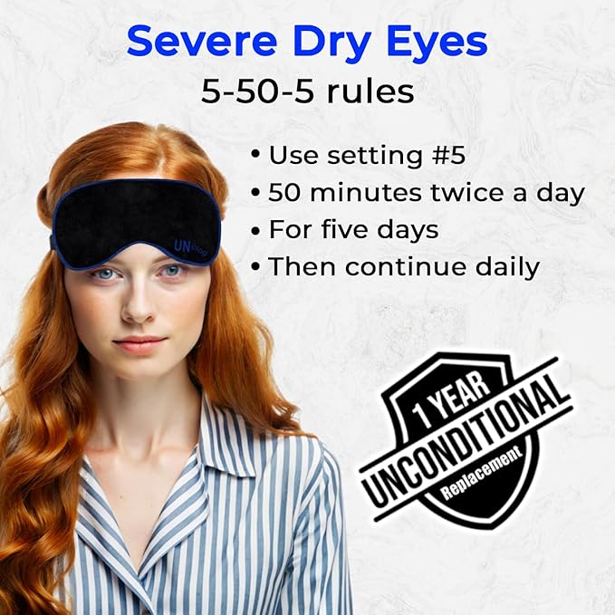 Heated Eye Masks for Dry Eyes, Improve Eye Health and Comfort with Warm Eye Compress for Dry Eyes Relief, Using a Gentle Warming Eye Mask Pack 2