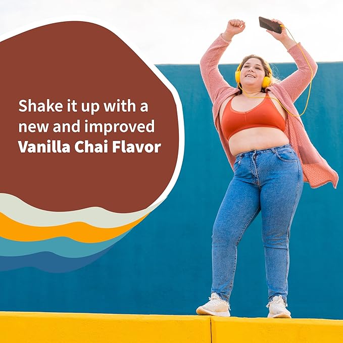 Garden of Life Meal Replacement Shakes, Vegan Raw Organic Protein Powder, Vanilla Chai Protein Powder with Plant Based Pea Protein, Sprouts, Greens, Probiotics, Dairy Free 28 Servings