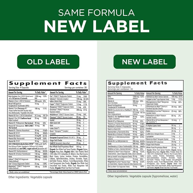 EMERALD LABS Prenatal Clinical Multi - Prenatal Multivitamin with Methylfolate, Albion Chelated Gentle Iron, Whole-Food Ingredients & More - Soy & Gluten-Free - 120 Vegetable Capsules (30-Day Supply)