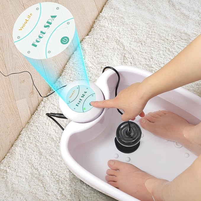 Ionic Foot Bath Detox Machine Ion Foot Detox Spa for Home Portable Detox Foot Spa System Ionic Feet for Chi Cleanser Home Use, Beauty Salon SPA Club with Liners, Slipper,Portable Handbag