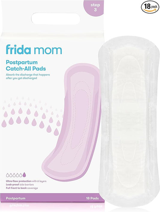 Frida Mom Postpartum Pads, Leak Proof Feminine Care Maxi Pads, 6 Layers of Protection for Maximum Absorbency (18ct)