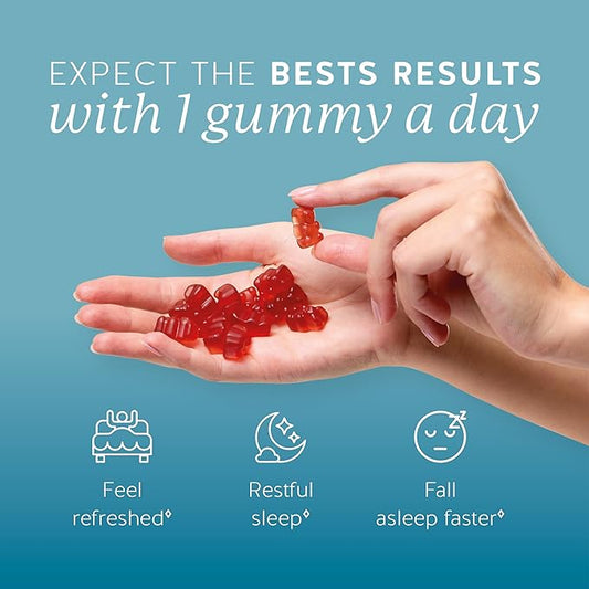 Vegan Melatonin 5mg Gummies, Sleep Gummies for Reduced time to Fall Asleep, with Vitamin B6 & Passion Fruit Extract - Super Snooze Sleep Vitamin (90 Gummies)