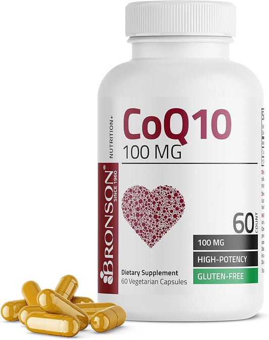 Bronson CoQ10 100 MG High Potency Cellular Energy Production, 60 Vegetarian Capsules
