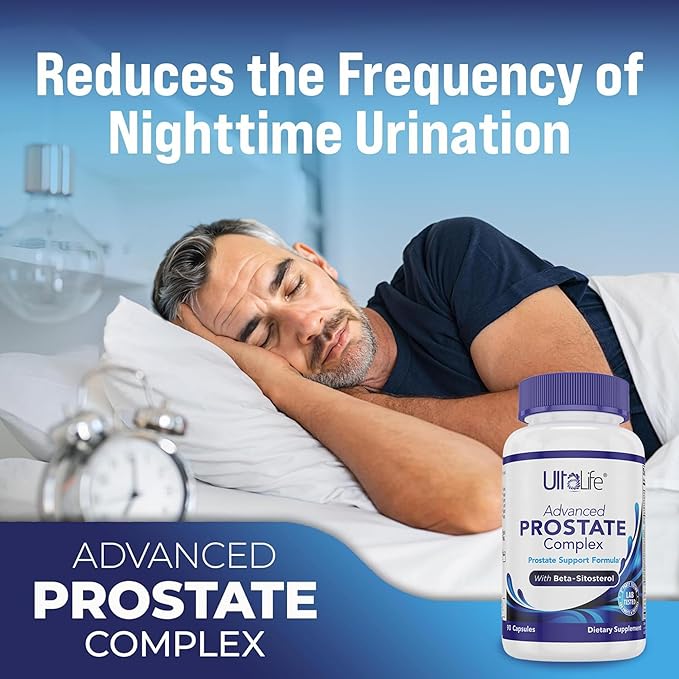 Advanced Saw Palmetto Prostate Supplement for Men with Beta Sitosterol Promotes Urinary Comfort, Sleep Quality & Prostate Health 90 Capsules