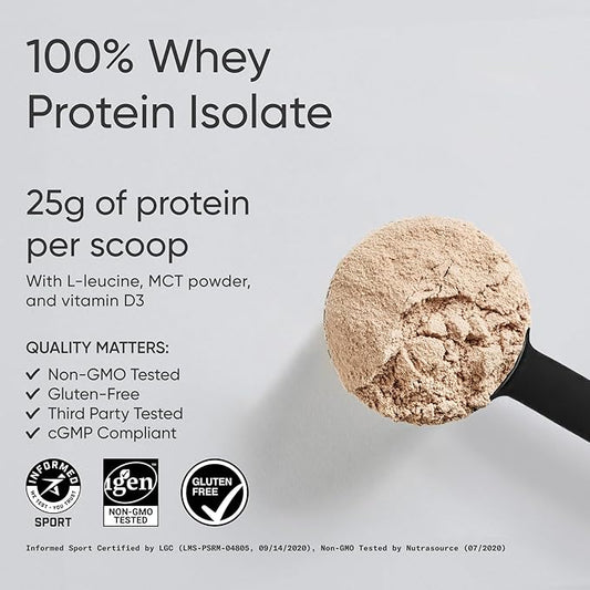 Sports Research Whey Protein - Sports Nutrition Whey Isolate Protein Powder for Lean Muscle Building & Workout Recovery - 5 lb Bag Bulk Protein Powder 25g per Serving - Dutch Chocolate, 56 Servings