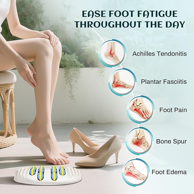 Ionic Foot Detox Machine, Portable Ionic Detox Bath Cleanse Spa Machine with Massager Roller for Plantar Fasciitis, Relaxing Foot Detox Spa at Home