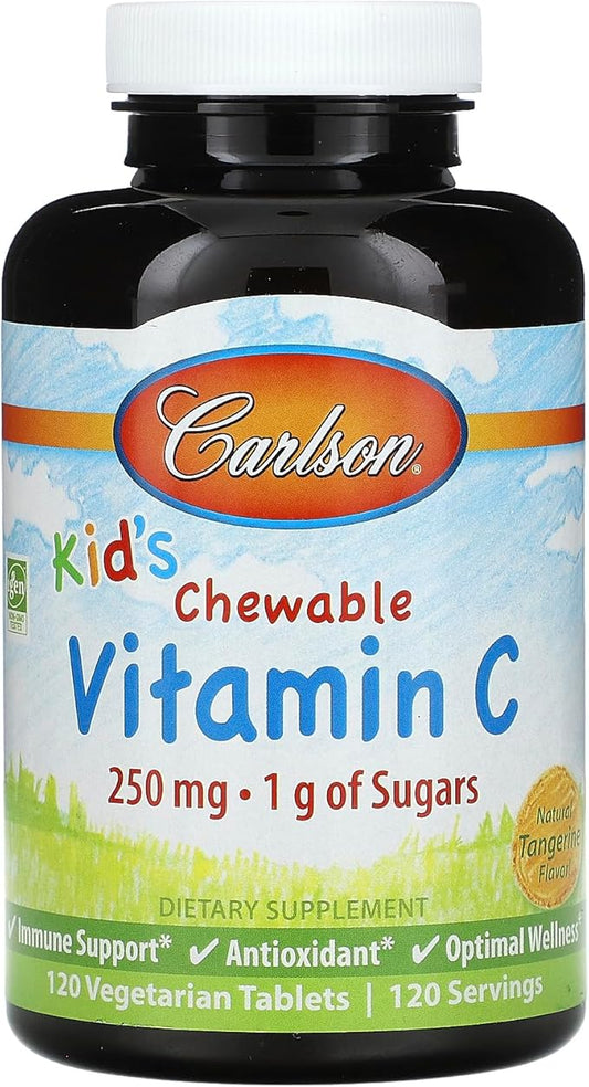 Carlson Labs Carlson For Kids Chewable Vitamin C, 250mg, 120 Tablets