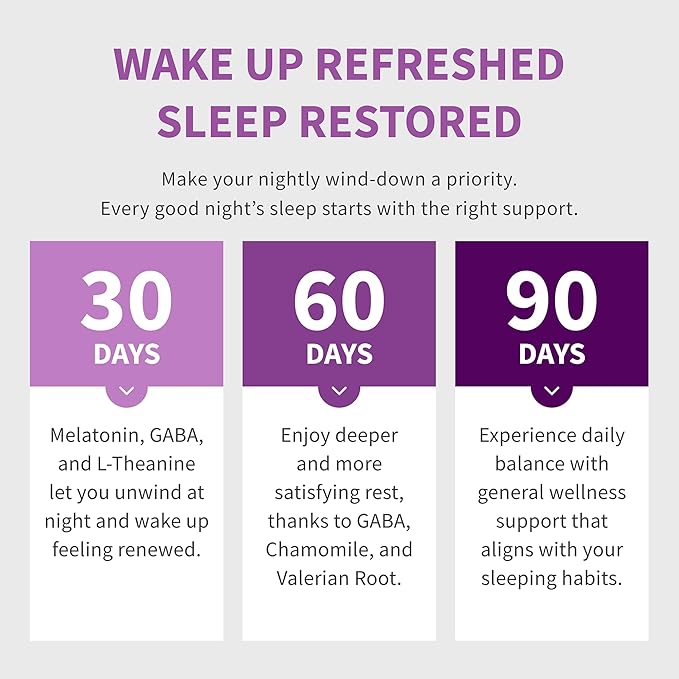 12-in-1 Melatonin Sleep Capsules - Natural Sleep Aids for Adults with Melatonin 5mg and Magnesium Glycinate 500mg, Sleep Aid with Ashwagandha, L Theanine, Valerian Root, GABA, 5-HTP (90ct, Pack of 4)