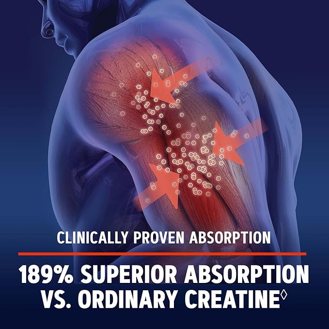 GNC AMP Creatine HCl 189 Pills, Clinically Proven Strength & Muscle Builder, Athletic Performance, Energy Production, Recovery Supplement, Fast Absorbing, Gluten Free Formula, 60 Servings