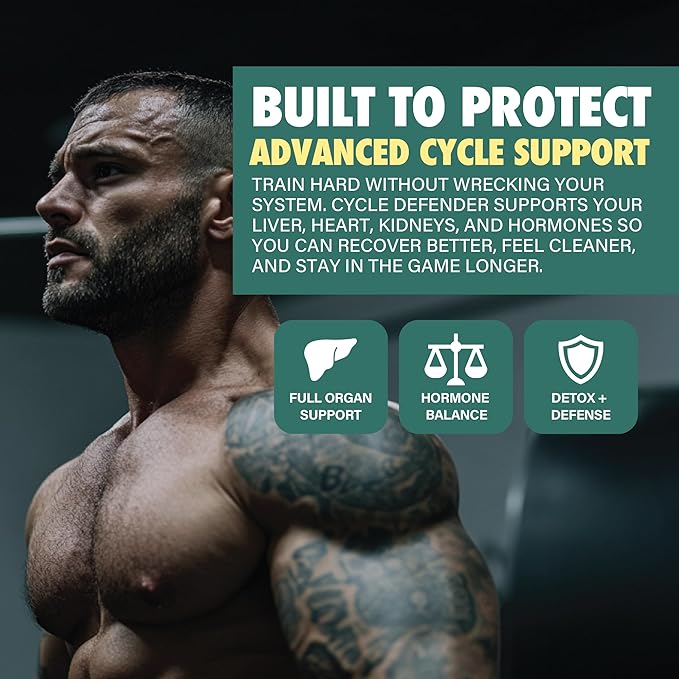 Cycle Defender | Organ Superfood, Liver, Kidney & Heart Health Supplement Pills for Men & Women | Milk Thistle, CoQ10, Astragalus - Immunity, Blood Pressure Support | 150 Capsules