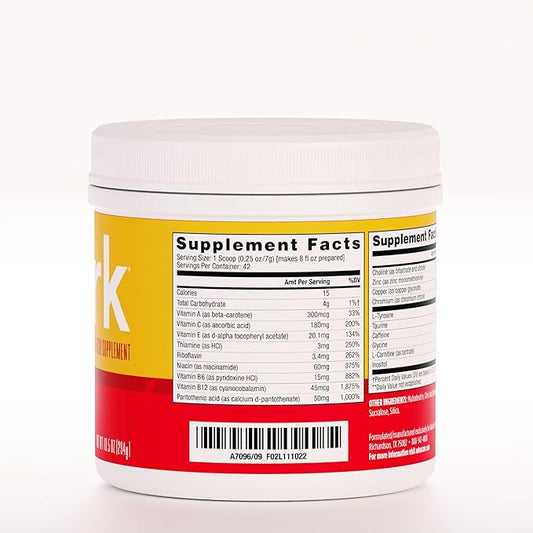 AdvoCare Spark Vitamin & Amino Acid Supplement - Focus & Energy Drink Powder Mix with Vitamin A, B-6, C & E - Also Includes L-Carnitine & L-Tyrosine - Mango Strawberry - 10.5 oz