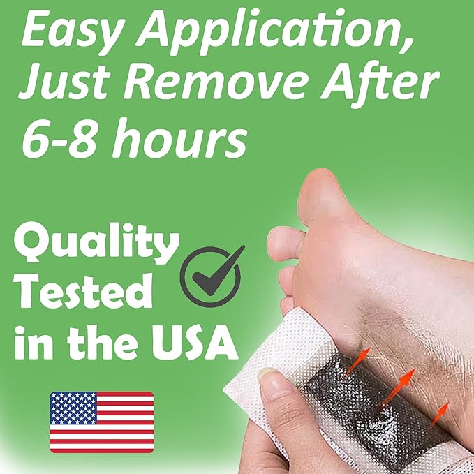 Advanced Foot Pads: Zeolite, Turmeric Curcumin & Ginger Formula | Effective & Natural | Premium Foot Patches 20 Pack