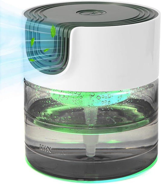 Water Air Purifiers for Home, Quiet Variable Speed Water Based Air Purifier with 7 Color Night Light, Air Washer Humidifier for Home, Bedroom, Office, Pet Odors