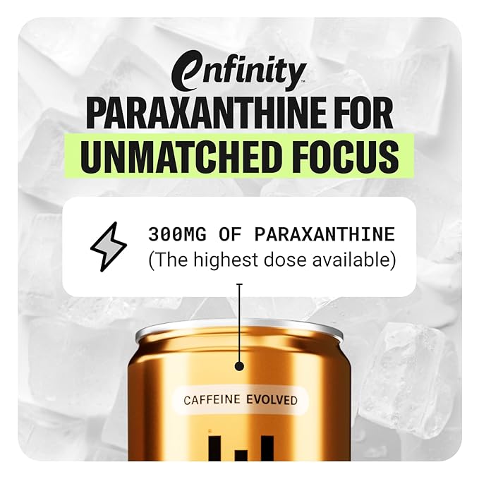 Drink Update No Sugar, Caffeine-Free Energy - Jitter and Crash Free, No Overstimulation, Healthy, Natural, Improved Focus, No Sucralose, No Artificial Flavors with Paraxanthine (Mandarin, 12 Pack)