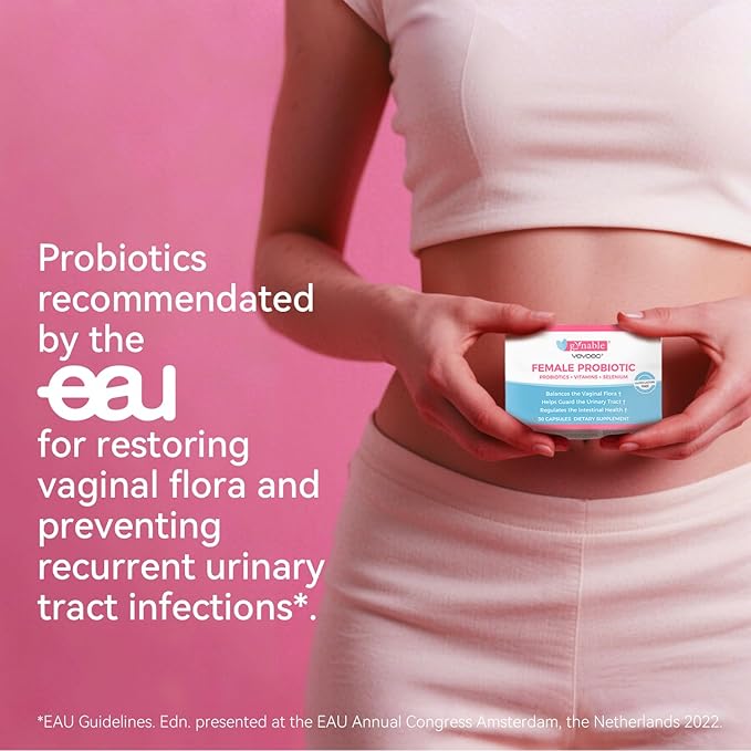 Gynable Vaginal Probiotics for Women,Female Probiotic for pH Balance with Lactobacillus 5 Billion CFU Probiotics Blend,Selenium-Vitamin D3,Promote Healthy Vaginal Odor & Vaginal Flora,30 Count