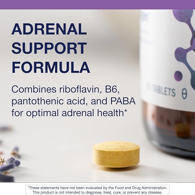 Metagenics Adrenogen - Adrenal Health Support - Raw Adrenal Complex - Aid in Hormone Balance* - with B Vitamins & PABA - Guaranteed Raw - Non-GMO - Gluten-Free - 90 Tablets