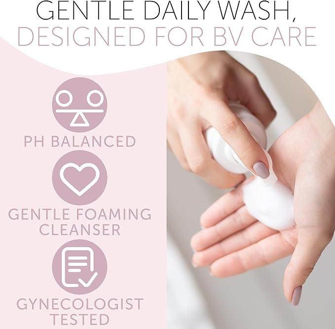 Feminine Wash | BV Treatment For Women | ph Balance Feminine Wash for Bacterial Vaginosis Treatment | Probiotic & Prebiotic Cleanser | Vaginal Dryness Hydration & Odor Control