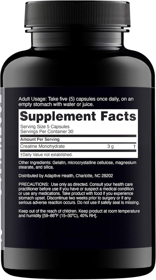 Nugenix Essentials Premium Creatine Monohydrate Pills Supplement, 3000mg, 300 Capsules
