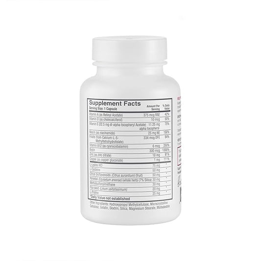 Women’s Healthy Hair Growth Supplements – DHT-Blocking Botanicals with Biotin, Niacin, Zinc & L-Lysine – Rich in Vitamins & Minerals – Supports Thicker, Fuller Hair – 60 Capsules (2-Month Supply)