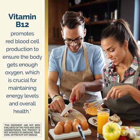 Nature's Wonder Vitamin B12 1000 mcg Timed Release Tablets for Energy Metabolism, Supports Brain Health and Nervous System Health, 150 Day Supply, 150 Tablets