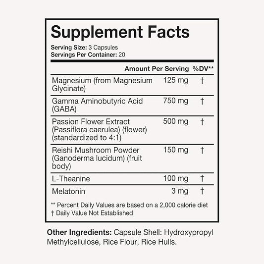 Terra Heath Essentials Fast Asleep - Sleep Support, Helps with Sleeplessness & Restlessness - All Natural, 30 Day Supply