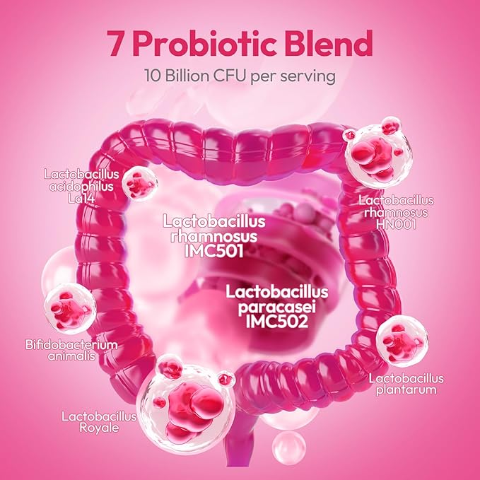 Vaginal Probiotics for Women 100 Billion CFU with Cranberry Extract for pH Balance & UTI Support, Plus Prebiotics & Lactobacillus, Triple Action for Vaginal, Urinary & Gut Health, 30 Capsules