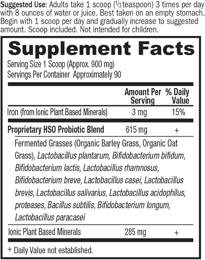 Garden of Life Whole Food Probiotic Supplement - Primal Defense HSO Probiotic Dietary Supplement for Digestive and Gut Health, 2.85oz (81g) Vegetarian Powder