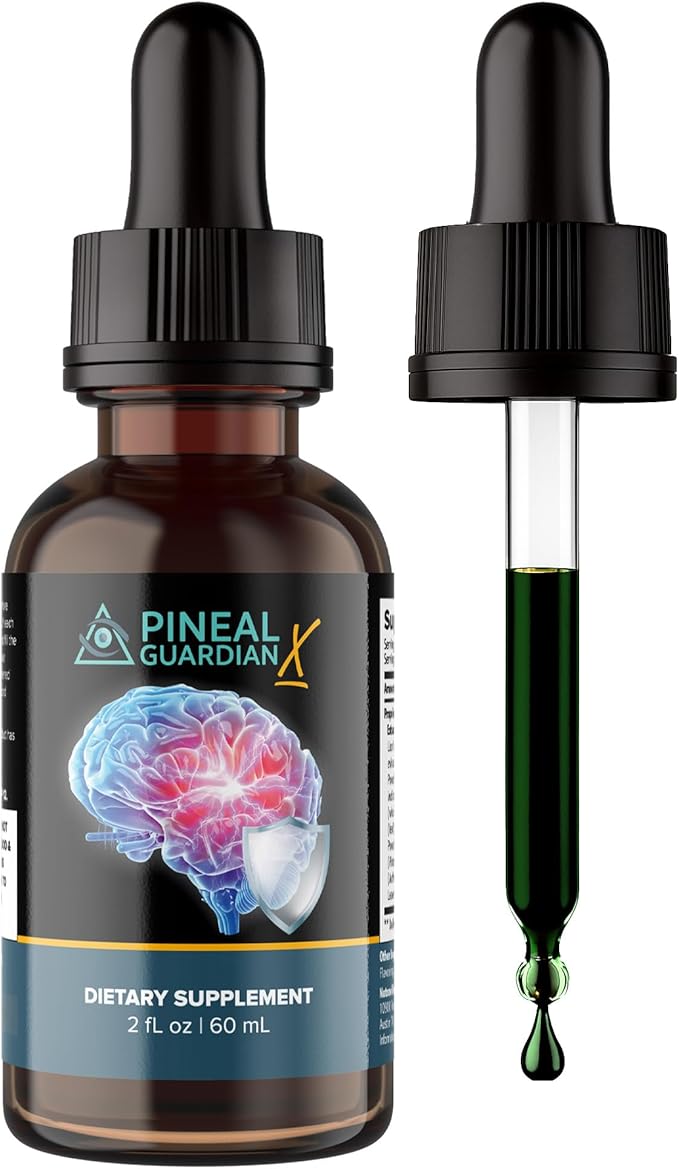 Pineal Guardian X - Rapid Pineal Gland Decalcification Drops for Cognitive Health Support - Brain Supplement to Keep Cognitive Function, Memory and Focus in Top Shape - 60ml