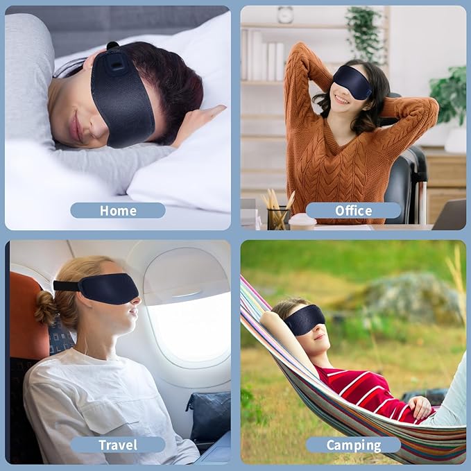 USB Wireless Heating Massage Sleep Eye mask, containing Graphene Professional Heating Eye mask, can Alleviate Eye Swelling, wheatgrain Swelling, and Dry Eye Syndrome.