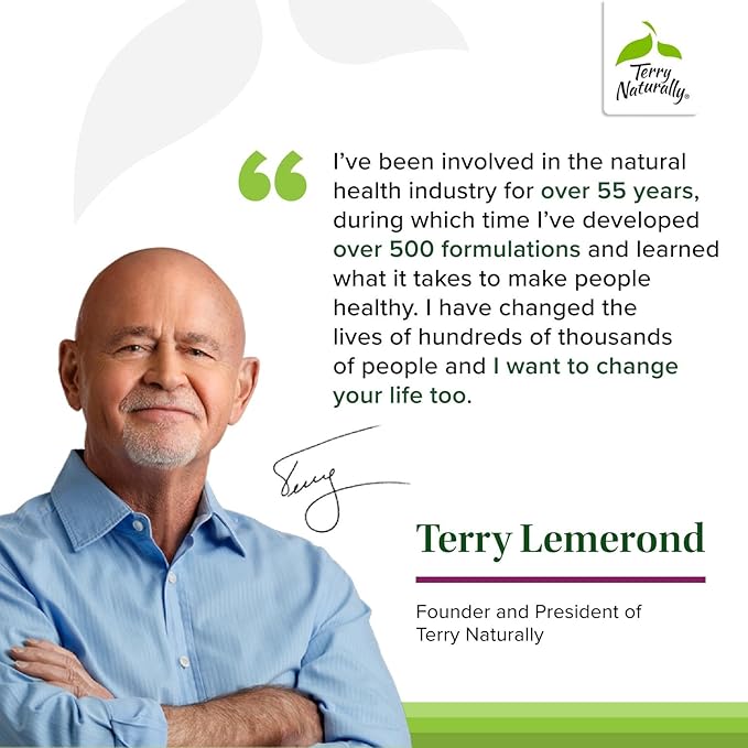 Terry Naturally Healthy PSA Levels - Dietary Supplement for Healthy Prostate & Hormone Balance Support - Herbal Supplement with Curcumin, Turmeric Essential Oil & Grape Seed Extract - 60 Softgels