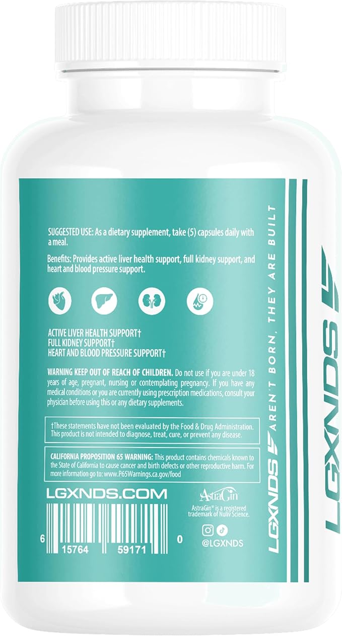Cycle Defender | Organ Superfood, Liver, Kidney & Heart Health Supplement Pills for Men & Women | Milk Thistle, CoQ10, Astragalus - Immunity, Blood Pressure Support | 150 Capsules