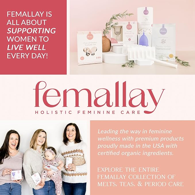Femallay Everyday Moisturizing Vitamin E Vaginal Melts, 100% Natural Suppositories, For Dryness and Menopausal Women, Limited Ingredients, 42 Individually-Sealed Melts + 1 Applicator