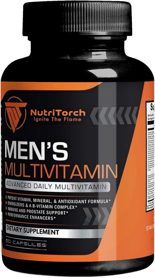Multivitamin for Men – Adult Dietary Supplement with Vitamins A, C & D, Minerals & Antioxidants for Immune Support, Increased Energy & Mental Alertness - 60 Count