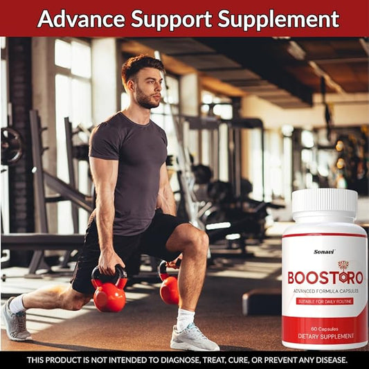 Bo.ost~oro | Advance Support Formula | Capsules for Men | Pills for Men Ingredients | 300 Capsules
