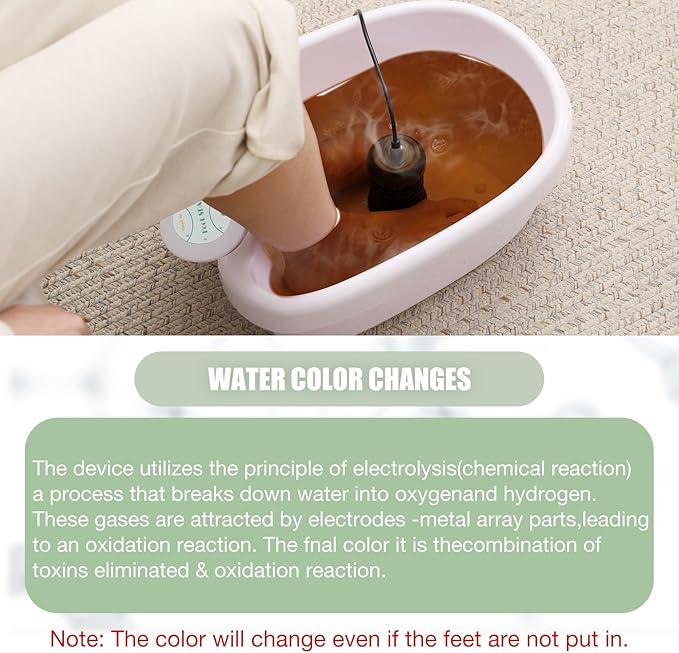 Ionic Foot Bath Detox Machine Ion Foot Detox Spa for Home Portable Detox Foot Spa System Ionic Feet for Chi Cleanser Home Use, Beauty Salon SPA Club with Liners, Slipper,Portable Handbag