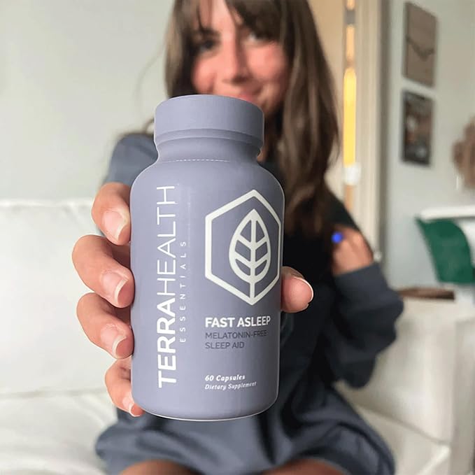 Terra Heath Essentials Fast Asleep - Sleep Support, Helps with Sleeplessness & Restlessness - All Natural, 30 Day Supply