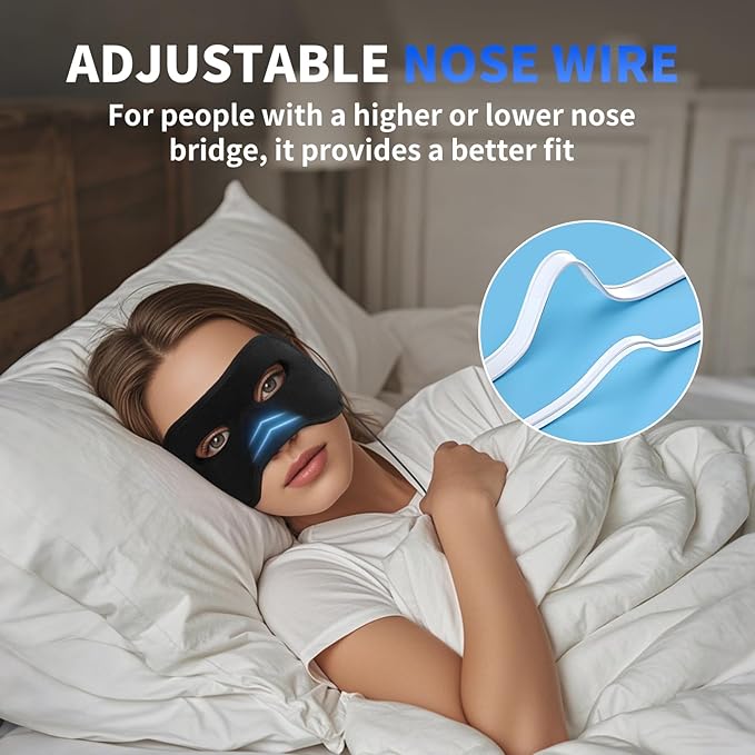 Aroma Season Heated Sinus Mask, Sinus Pressure Relief Mask with 5 Heat & 6 Timer Settings, Face Heating Pad for Nasal Congestion, Sinusitis, Hormone Migraine, Tension Headache Relief