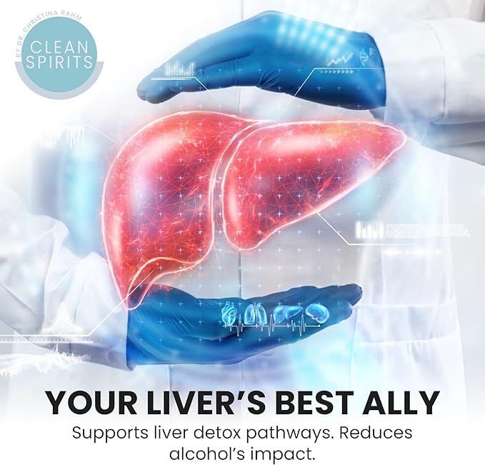 Clean Spirits Liver Function Support - Advanced Cleanse Formula for Enzyme Production - Natural Repair Complex with Antioxidants for Immune System & Oxidative Stress Protection