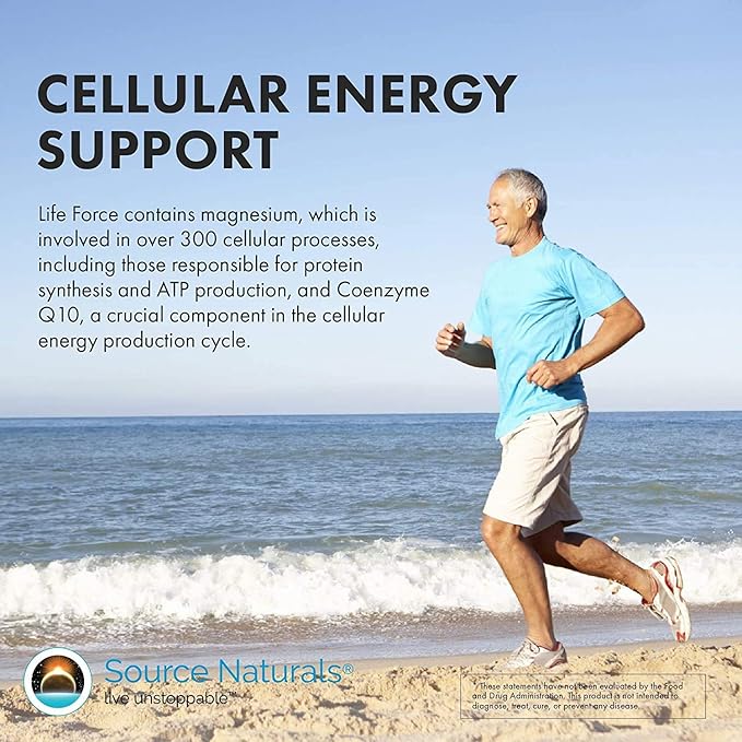 Source Naturals Life Force Multiple Daily Multivitamin High Potency Essential Vitamins, Minerals, Antioxidants & Nutrients - Energy & Immune Boost - 90 Tablets