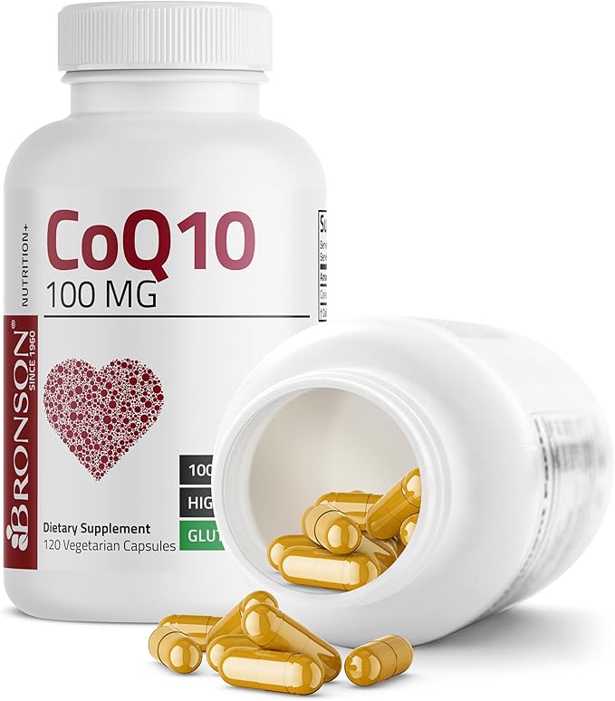 Bronson CoQ10 100 MG High Potency Cellular Energy Production, 120 Vegetarian Capsules