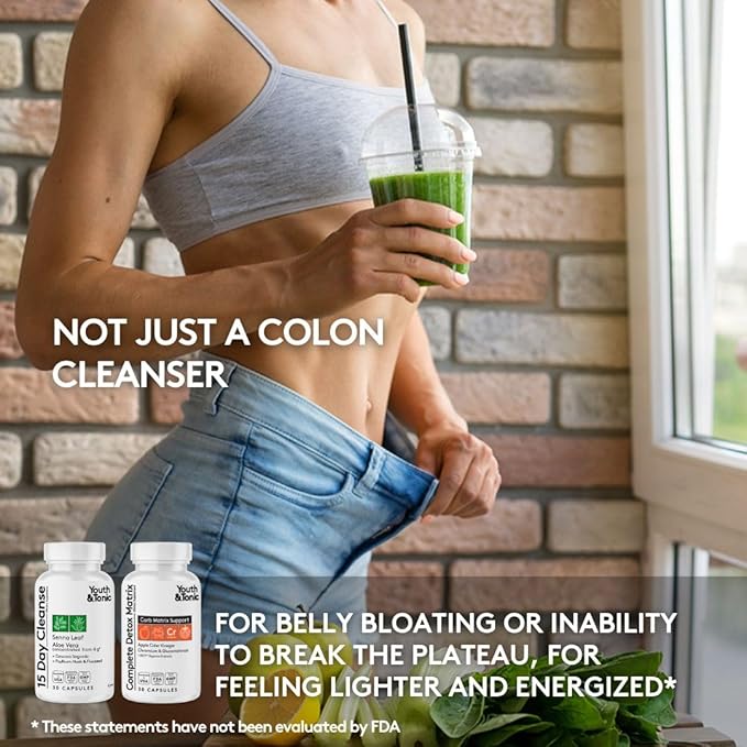 3pk Detox Cleanse Kick Off Weight Management | Colon Cleanser + Water Loss Pills w Dandelion + ACV Full Body Detox + Probiotics | for Flat Stomach, Waistline, Metabolism, Bloating – 90 Pills
